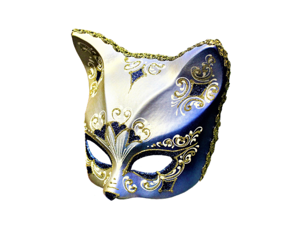 Free Cat Cobalt Blue Mask Headgear Clipart Clipart Transparent Background