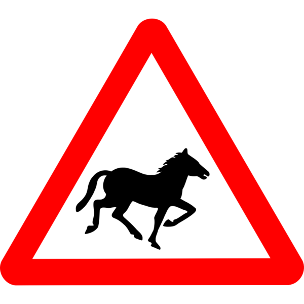 Free Horse Signage Sign Black And White Clipart Clipart Transparent Background