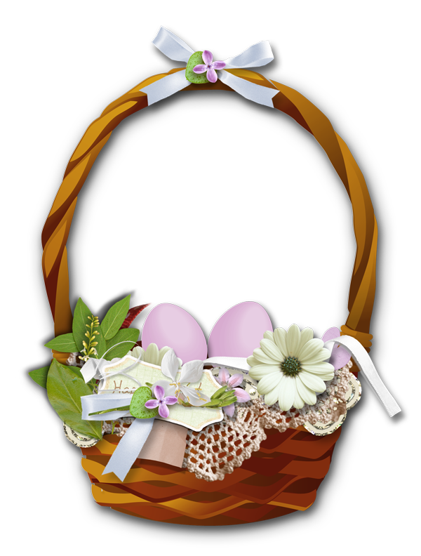 Free Picnic Flower Basket Gift Basket Clipart Clipart Transparent Background