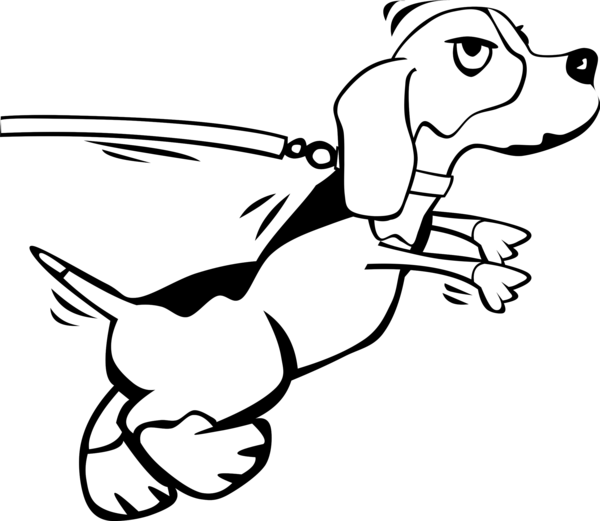 Free Dog Black And White Dog Cartoon Clipart Clipart Transparent Background