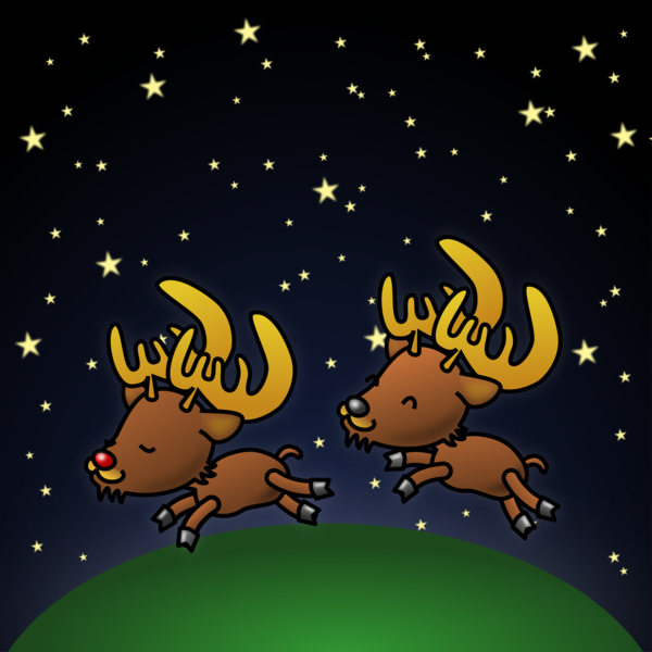 Free Deer Cartoon Deer Text Clipart Clipart Transparent Background