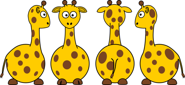 Free Giraffe Giraffe Giraffidae Smiley Clipart Clipart Transparent Background