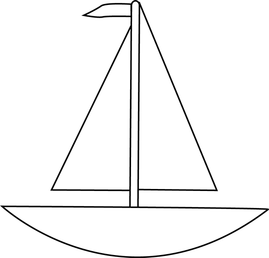 Free Sailing Triangle Black And White Line Art Clipart Clipart Transparent Background