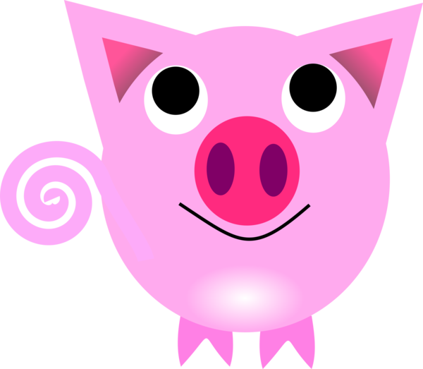 Free Dog Nose Pig Head Clipart Clipart Transparent Background