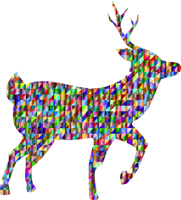 Free Deer Deer Reindeer Line Clipart Clipart Transparent Background
