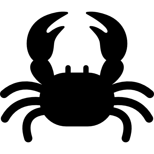 Free Crab Black And White Decapoda Crab Clipart Clipart Transparent Background