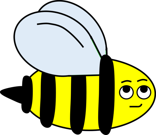 Free Bee Line Black And White Insect Clipart Clipart Transparent Background