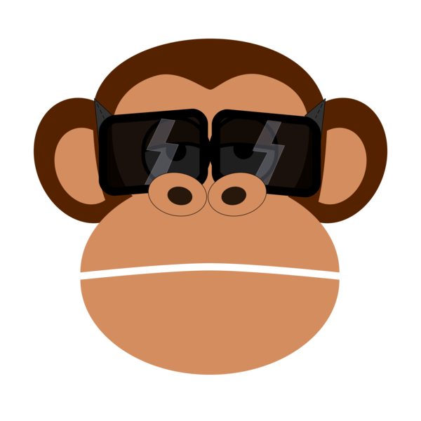 Free Gorilla Eyewear Nose Cartoon Clipart Clipart Transparent Background