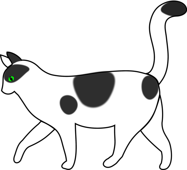 Free Cat Cat Black And White Line Art Clipart Clipart Transparent Background