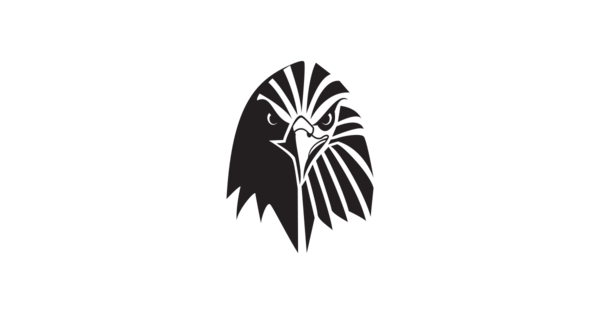 Free Eagle Black And White Wing Logo Clipart Clipart Transparent Background