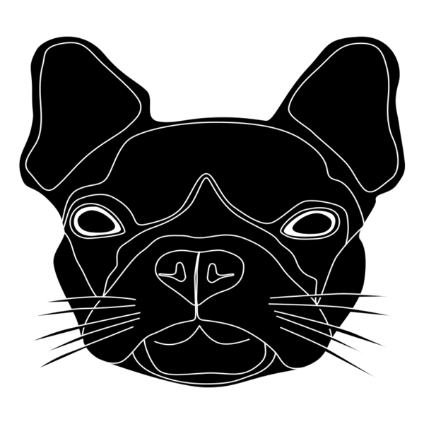 Free Dog Dog Black And White French Bulldog Clipart Clipart Transparent Background