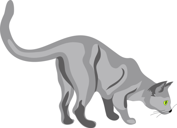 Free Cat Cat Black And White Tail Clipart Clipart Transparent Background