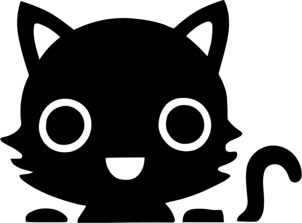 Free Cat Cat Black And White Head Clipart Clipart Transparent Background