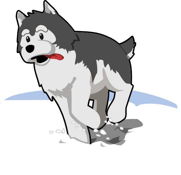 Free Cat Dog Cartoon Siberian Husky Clipart Clipart Transparent Background