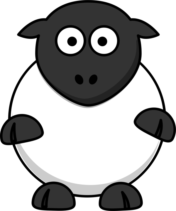 Free Goat Black And White Nose Head Clipart Clipart Transparent Background