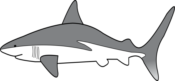 Free Fish Fish Shark Black And White Clipart Clipart Transparent Background