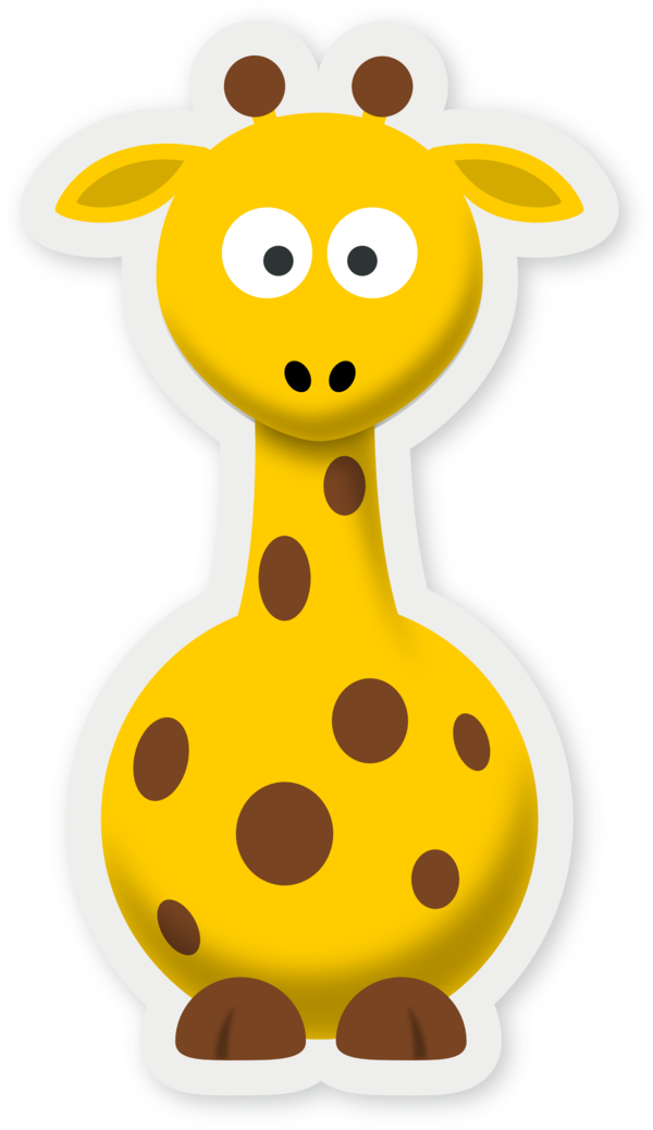 Free Baby Animal Giraffe Giraffidae Head Clipart Clipart Transparent Background