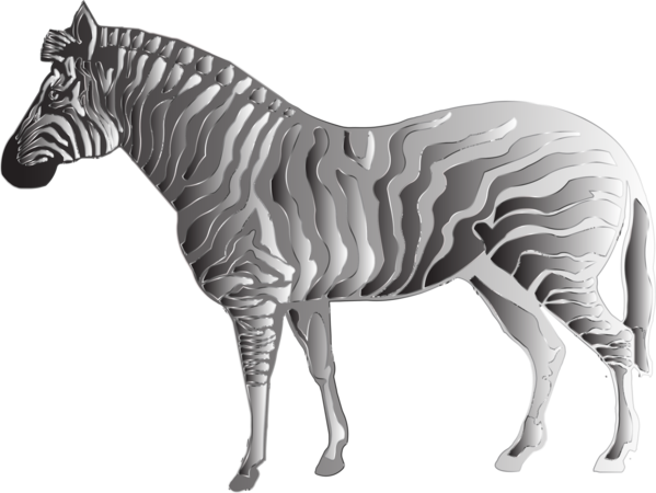 Free Horse Zebra Black And White Wildlife Clipart Clipart Transparent Background