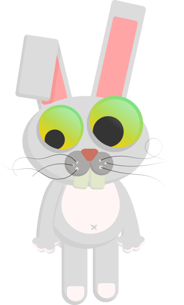 Free Cat Rabbit Nose Cartoon Clipart Clipart Transparent Background