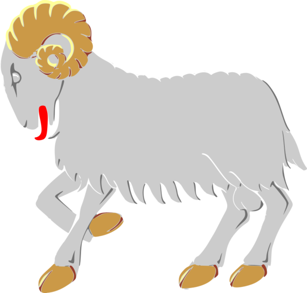 Free Chicken Sheep Goats Horn Clipart Clipart Transparent Background