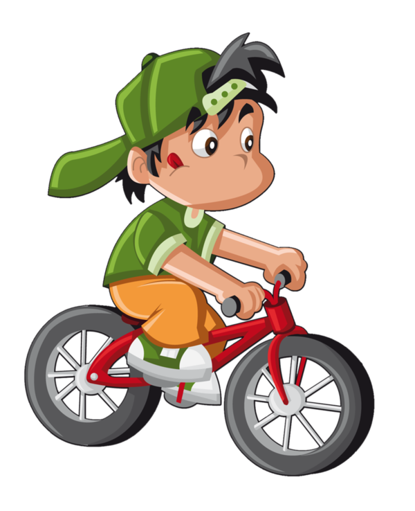 Free Book Vehicle Bicycle Cartoon Clipart Clipart Transparent Background