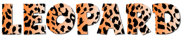 Free Leopard Text Tiger Clipart Clipart Transparent Background