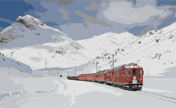 Free Winter Transport Mountain Range Snow Clipart Clipart Transparent Background