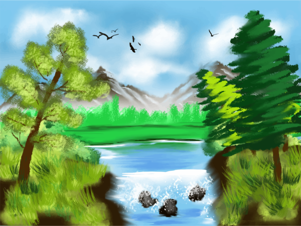 Free Water Nature Ecosystem Vegetation Clipart Clipart Transparent Background