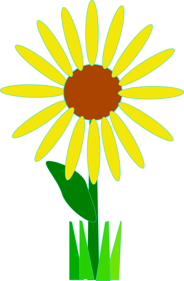 Free Daisy Flower Sunflower Text Clipart Clipart Transparent Background