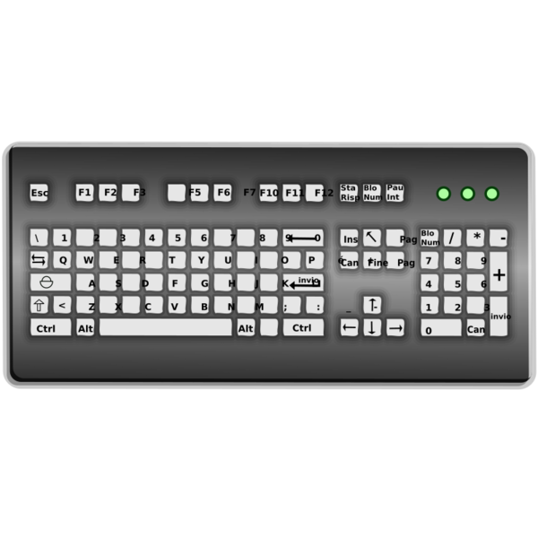 Free Office Computer Keyboard Input Device Technology Clipart Clipart Transparent Background