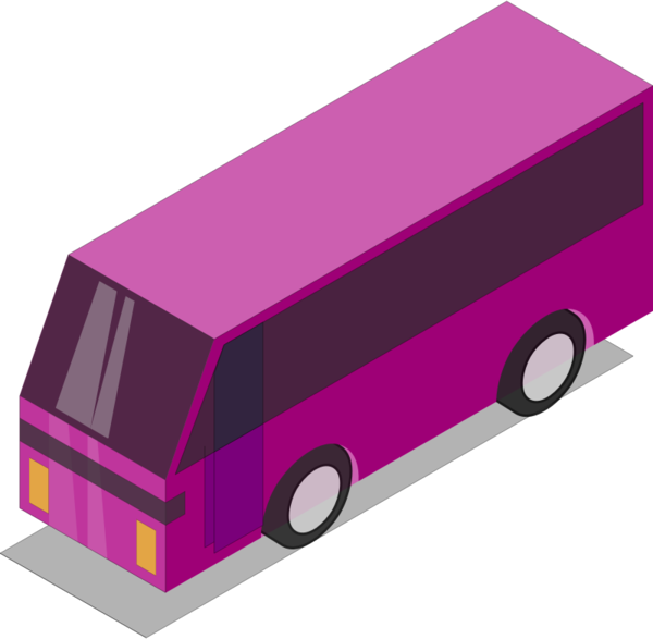 Free School Bus Vehicle Magenta Technology Clipart Clipart Transparent Background