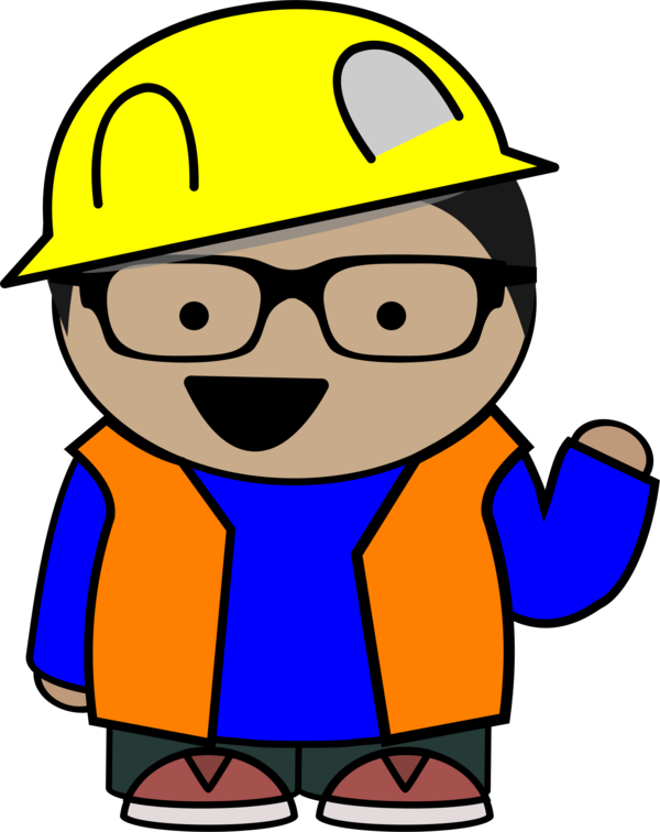 Free Construction Worker Smile Line Happiness Clipart Clipart Transparent Background