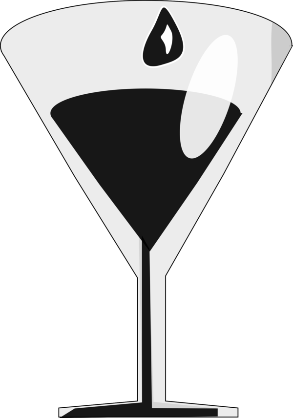 Free Martini Black And White Martini Glass Drinkware Clipart Clipart Transparent Background