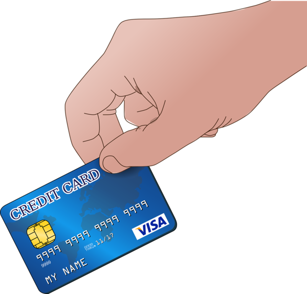 Free Atm Hand Finger Payment Card Clipart Clipart Transparent Background