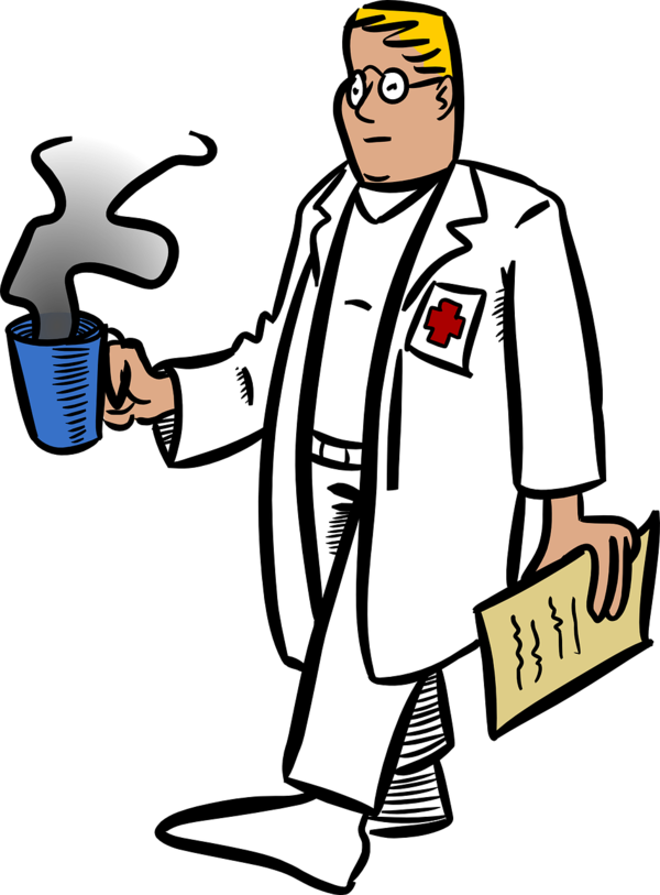 Free Doctor Man Male Standing Clipart Clipart Transparent Background