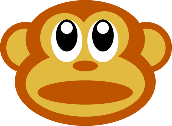 Free Monkey Smile Emoticon Smiley Clipart Clipart Transparent Background