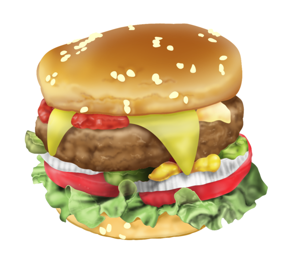 Free Meal Hamburger Fast Food Cheeseburger Clipart Clipart Transparent Background