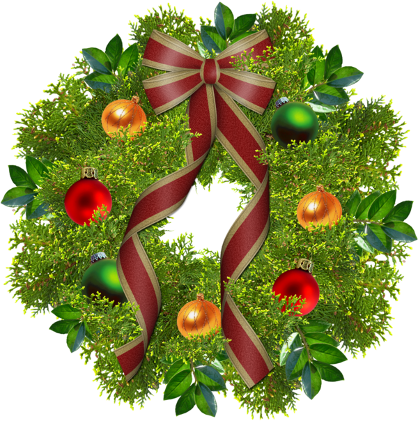 Free Christmas Christmas Decoration Christmas Ornament Wreath Clipart Clipart Transparent Background