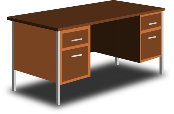 Free Office Furniture Desk Table Clipart Clipart Transparent Background