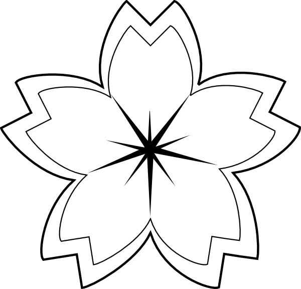 Free Tree Flower Leaf Black And White Clipart Clipart Transparent Background