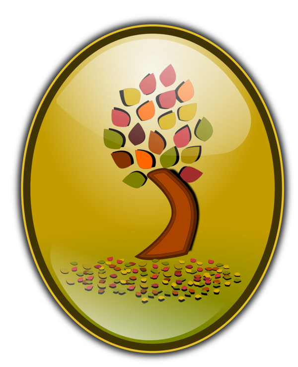 Free Autumn Circle Tree Clipart Clipart Transparent Background