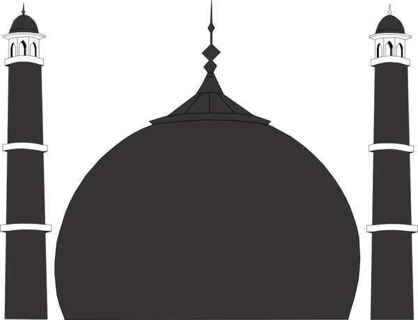 Free Ramadan Black And White Landmark Light Fixture Clipart Clipart Transparent Background