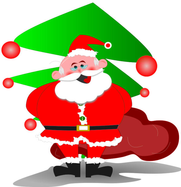 Free Tree Santa Claus Christmas Christmas Ornament Clipart Clipart Transparent Background