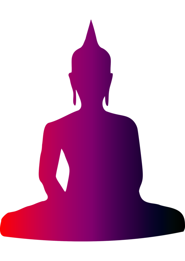 Free Buddhist Magenta Sitting Meditation Clipart Clipart Transparent Background