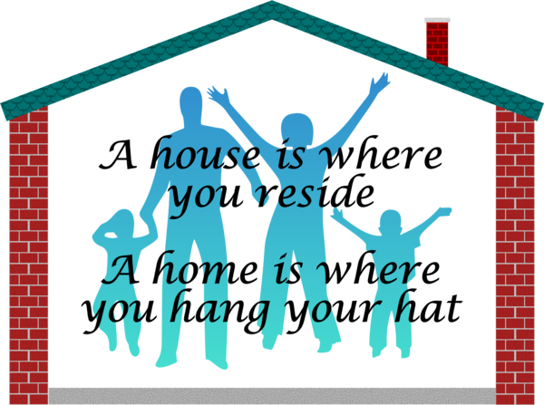 Free House Text Line Banner Clipart Clipart Transparent Background