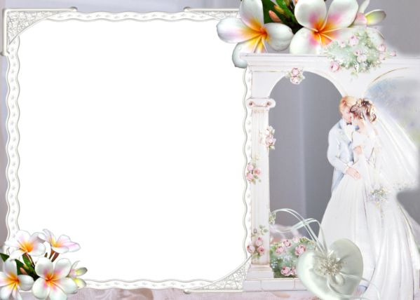 Free Wedding Flower Flower Arranging Picture Frame Clipart Clipart Transparent Background