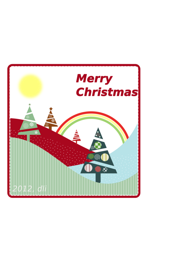 Free Christmas Text Line Material Clipart Clipart Transparent Background