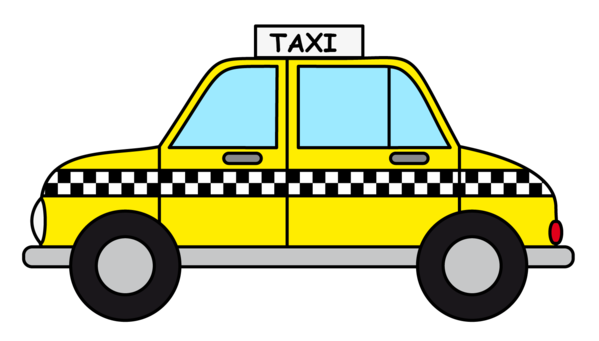 Free Taxi Car Vehicle Area Clipart Clipart Transparent Background