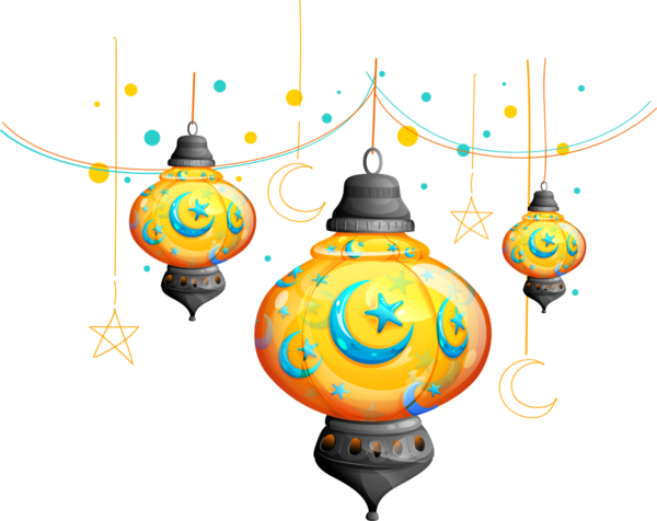 Free Ramadan Lighting Christmas Ornament Clipart Clipart Transparent Background