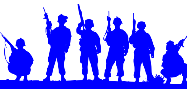 Free Soldier Social Group Silhouette Team Clipart Clipart Transparent Background
